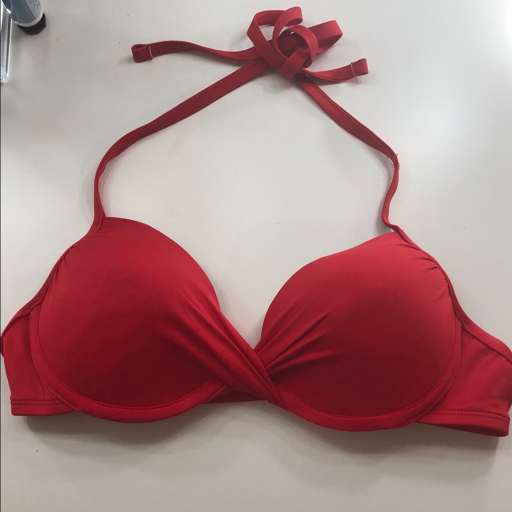 Pink & Red Push-up Bikini Top